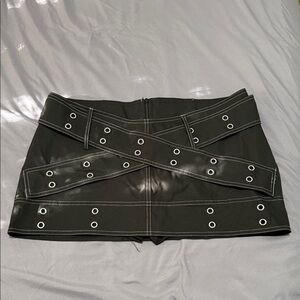 Eyelet Mini Skirt